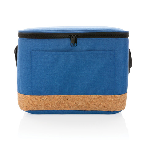 Impact AWARE™ XL RPET Two-Tone Kühltasche mit Korkdetail blau bedrucken, Art.-Nr. P422.355