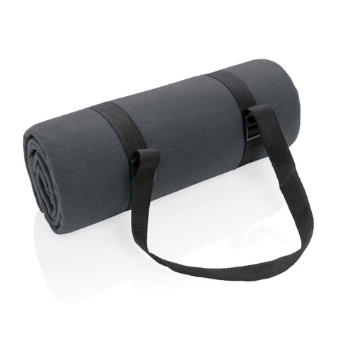 Impact AWARE™ RPET Picknickdecke anthrazit bedrucken, Art.-Nr. P459.072