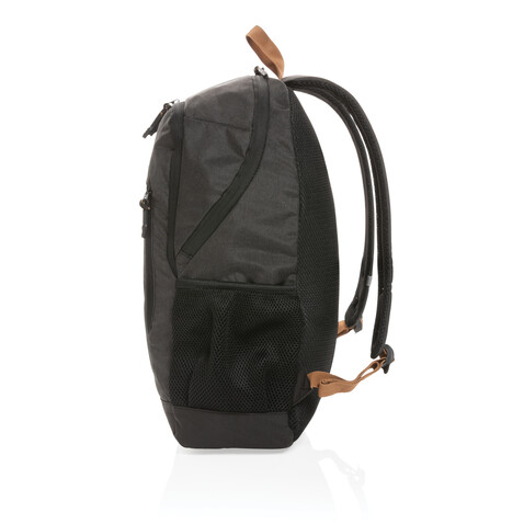 Impact AWARE™ Urban Outdoor Rucksack schwarz bedrucken, Art.-Nr. P762.051