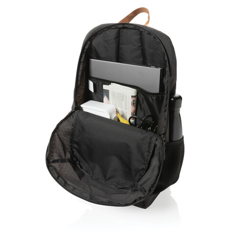 Impact AWARE™ Urban Outdoor Rucksack schwarz bedrucken, Art.-Nr. P762.051