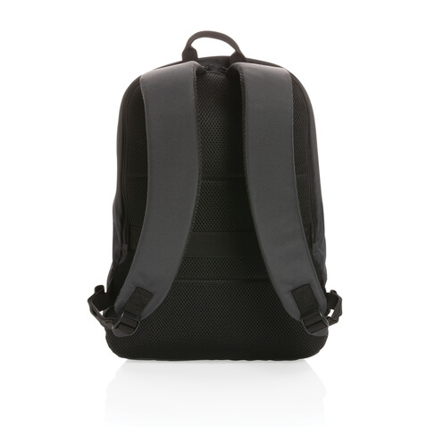 Impact AWARE™ RPET Standard Anti-Diebstahl Rucksack schwarz bedrucken, Art.-Nr. P762.761