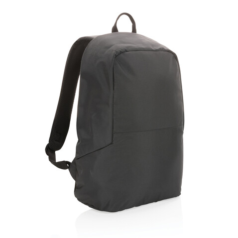 Impact AWARE™ RPET Standard Anti-Diebstahl Rucksack schwarz bedrucken, Art.-Nr. P762.761