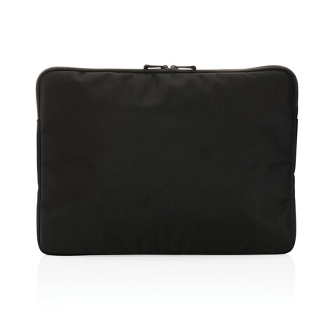 Swiss Peak AWARE™ RPET Voyager 15.6&quot; Laptop-Sleeve schwarz bedrucken, Art.-Nr. P788.091