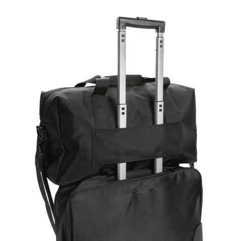Swiss Peak AWARE™ RPET Voyager Wochenendtasche schwarz bedrucken, Art.-Nr. P707.121 Swiss Peak AWARE™ RPET Voyager Wochenendtasche schwarz bedrucken, Art.-Nr. P707.121