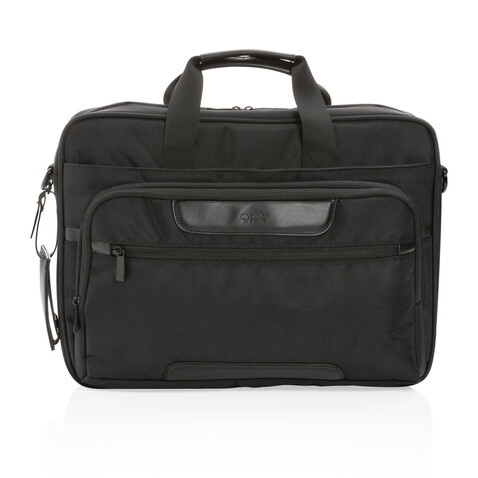 Swiss Peak AWARE™ RPET Voyager 15.6" Laptop-Tasche schwarz bedrucken, Art.-Nr. P732.101 Swiss Peak AWARE™ RPET Voyager 15.6" Laptop-Tasche schwarz bedrucken, Art.-Nr. P732.101