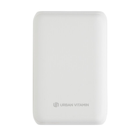 Urban Vitamin Alameda 10.000mAh 18W PD Powerbank weiß bedrucken, Art.-Nr. P322.703