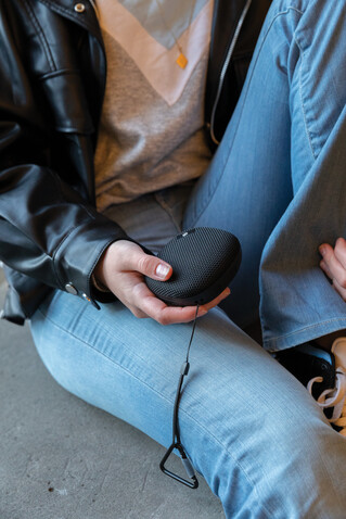 Urban Vitamin Hayward IPX7 Wireless Lautsprecher schwarz bedrucken, Art.-Nr. P329.911