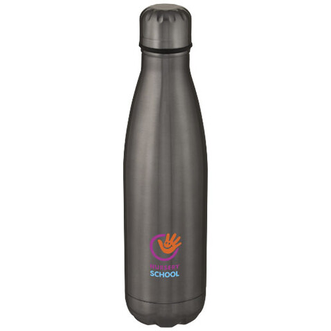 Cove 500 ml vakuumisolierte Edelstahlflasche, Titan bedrucken, Art.-Nr. 10067182