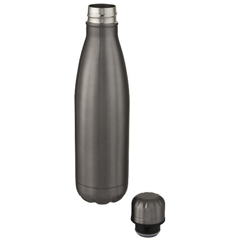 Cove 500 ml vakuumisolierte Edelstahlflasche, Titan bedrucken, Art.-Nr. 10067182