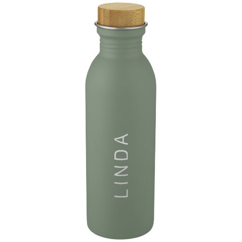 Kalix 650 ml Sportflasche aus Edelstahl, heather grün bedrucken, Art.-Nr. 10067762