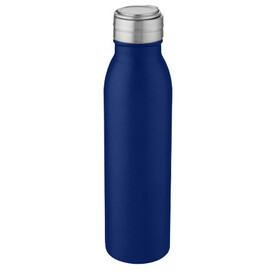 Harper 700 ml Sportflasche aus Edelstahl mit Metallschlaufe, mittelblau bedrucken, Art.-Nr. 10067852