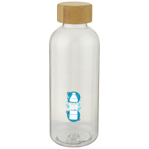 Ziggs 650 ml Sportflasche aus recyceltem Kunststoff, transparent bedrucken, Art.-Nr. 10067901