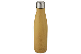 Cove 500 ml Kupfer-Vakuum Isolierflasche in Holzoptik bedrucken, Art.-Nr. 100683