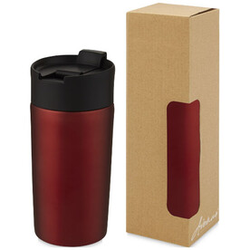 Jetta 330 ml Kupfer-Vakuum Isolierbecher, rot bedrucken, Art.-Nr. 10068921 Jetta 330 ml Kupfer-Vakuum Isolierbecher, rot bedrucken, Art.-Nr. 10068921