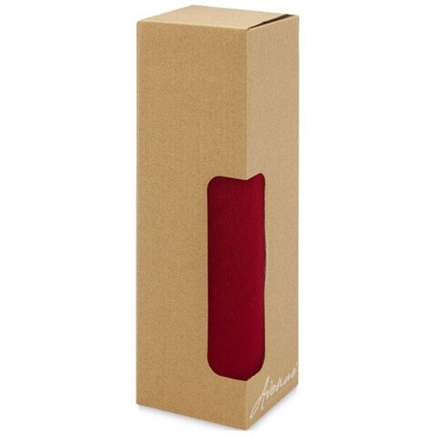 Thor 660 ml Glasflasche mit Neoprenhülle, rot bedrucken, Art.-Nr. 10069621