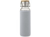 Thor 660 ml Glasflasche mit Neoprenhülle, grau bedrucken, Art.-Nr. 10069682
