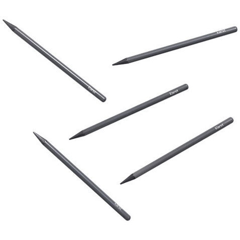 Karst® 5er-Pack 2B holzlose Graphitstifte, grau bedrucken, Art.-Nr. 10779382