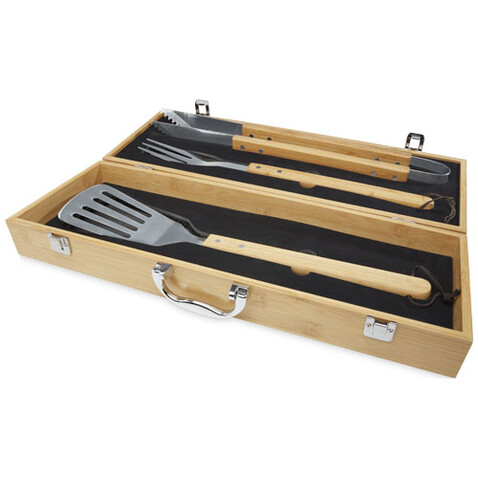 Assadus 3-teiliges Grillset, natural bedrucken, Art.-Nr. 11326306