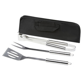 Barcabo 3-teiliges Grillset, silber bedrucken, Art.-Nr. 11326581