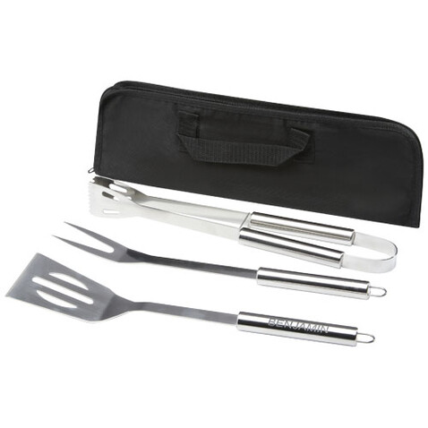 Barcabo 3-teiliges Grillset, silber bedrucken, Art.-Nr. 11326581