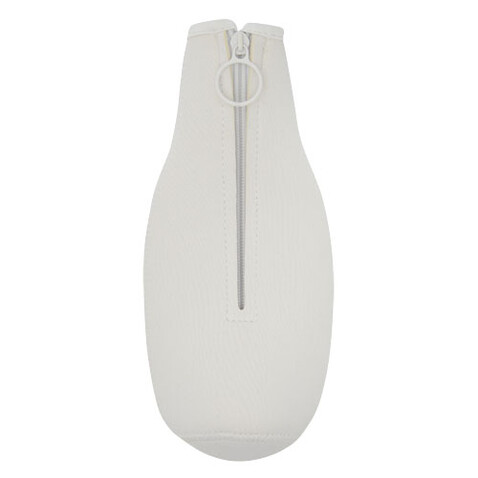 Fris Flaschenmanschette aus recyceltem Neopren, weiss bedrucken, Art.-Nr. 11328701