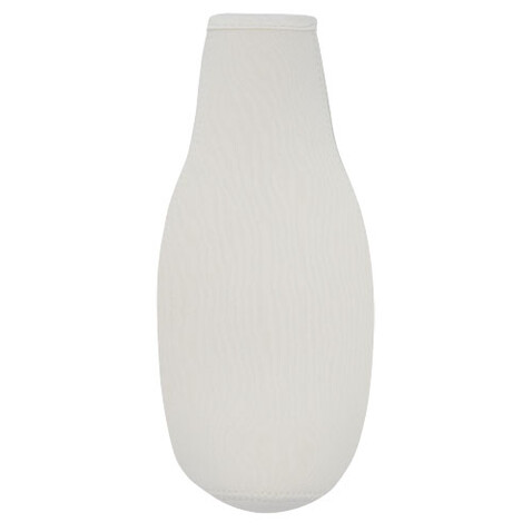 Fris Flaschenmanschette aus recyceltem Neopren, weiss bedrucken, Art.-Nr. 11328701