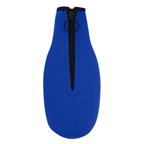 Fris Flaschenmanschette aus recyceltem Neopren, royalblau bedrucken, Art.-Nr. 11328753