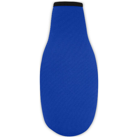 Fris Flaschenmanschette aus recyceltem Neopren, royalblau bedrucken, Art.-Nr. 11328753