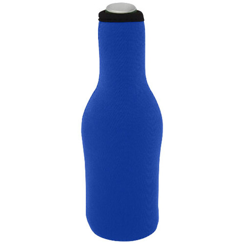 Fris Flaschenmanschette aus recyceltem Neopren, royalblau bedrucken, Art.-Nr. 11328753