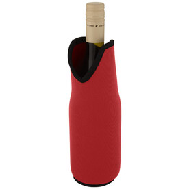 Nomen Weinmanschette aus recyceltem Neopren, rot bedrucken, Art.-Nr. 11328821 Nomen Weinmanschette aus recyceltem Neopren, rot bedrucken, Art.-Nr. 11328821