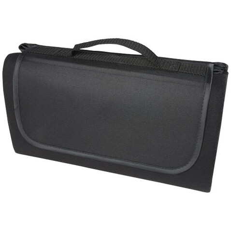 Salvie Picknickdecke aus recyceltem Kunststoff, schwarz bedrucken, Art.-Nr. 11329490