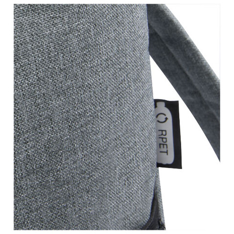 Tundra GRS rPET Kühlrucksack 12L, heather grau bedrucken, Art.-Nr. 12061680