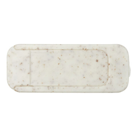 Kushi Weizenstroh-Webcam-Blocker, beige bedrucken, Art.-Nr. 12424602