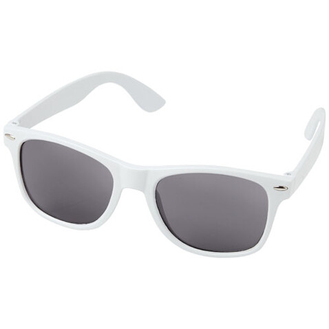 Sun Ray rPET Sonnenbrille, weiss bedrucken, Art.-Nr. 12700401