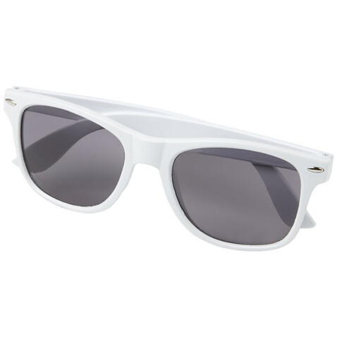 Sun Ray rPET Sonnenbrille, weiss bedrucken, Art.-Nr. 12700401