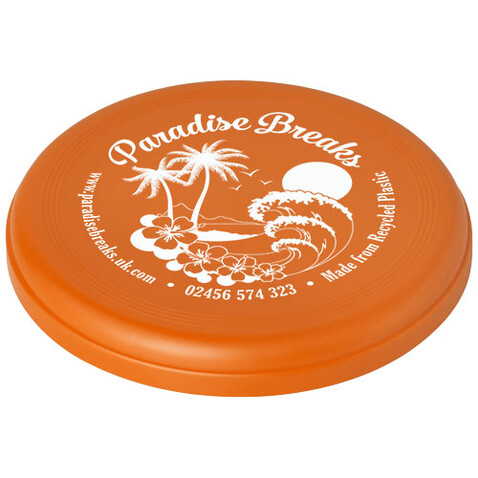 Crest recycelter Frisbee, orange bedrucken, Art.-Nr. 21024031 Crest recycelter Frisbee, orange bedrucken, Art.-Nr. 21024031