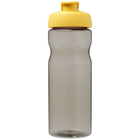 H2O Active® Base Tritan™ 650 ml Sportflasche mit Klappdeckel, kohle, gelb bedrucken, Art.-Nr. 21043604 H2O Active® Base Tritan™ 650 ml Sportflasche mit Klappdeckel, kohle, gelb bedrucken, Art.-Nr. 21043604