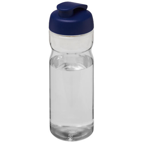 H2O Active® Base Tritan™ 650 ml Sportflasche mit Klappdeckel, transparent klar, blau bedrucken, Art.-Nr. 21043611 H2O Active® Base Tritan™ 650 ml Sportflasche mit Klappdeckel, transparent klar, blau bedrucken, Art.-Nr. 21043611