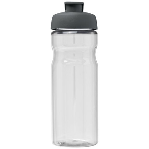 H2O Active® Base Tritan™ 650 ml Sportflasche mit Klappdeckel, transparent klar, grau bedrucken, Art.-Nr. 21043617 H2O Active® Base Tritan™ 650 ml Sportflasche mit Klappdeckel, transparent klar, grau bedrucken, Art.-Nr. 21043617