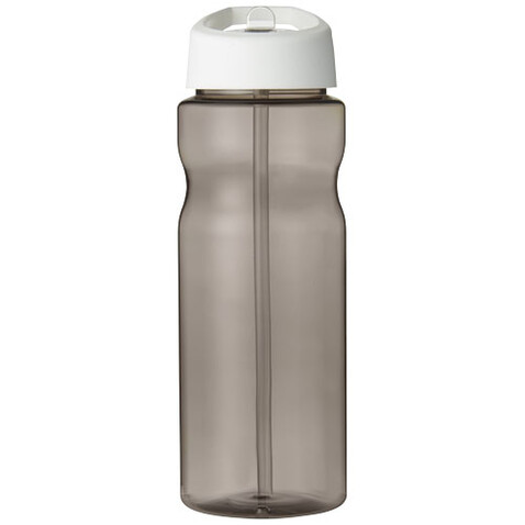 H2O Active® Base Tritan™ 650 ml Sportflasche mit Ausgussdeckel, kohle, weiss bedrucken, Art.-Nr. 21043700