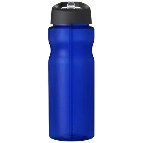 H2O Active® Base Tritan™ 650 ml Sportflasche mit Ausgussdeckel, blau, schwarz bedrucken, Art.-Nr. 21043705
