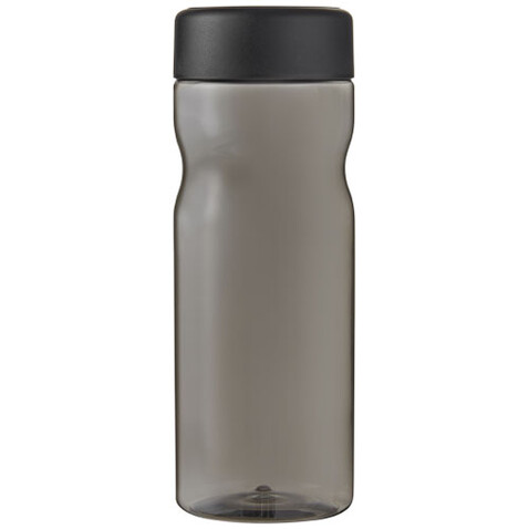 H2O Active® Base Tritan™ 650-ml-Sportflasche mit Drehdeckel, kohle, schwarz bedrucken, Art.-Nr. 21043801
