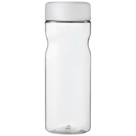 H2O Active® Base Tritan™ 650-ml-Sportflasche mit Drehdeckel, transparent klar, weiss bedrucken, Art.-Nr. 21043808