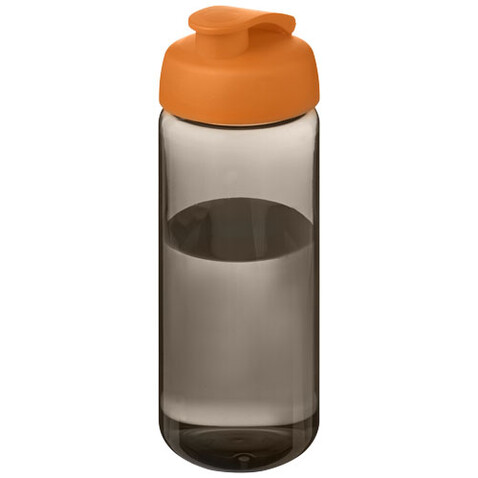 H2O Active® Octave Tritan™ 600-ml-Sportflasche mit Klappdeckel, kohle, orange bedrucken, Art.-Nr. 21044501 H2O Active® Octave Tritan™ 600-ml-Sportflasche mit Klappdeckel, kohle, orange bedrucken, Art.-Nr. 21044501