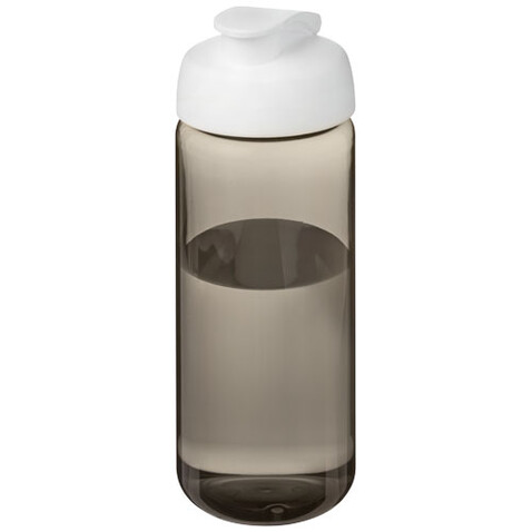 H2O Active® Octave Tritan™ 600-ml-Sportflasche mit Klappdeckel, kohle, weiss bedrucken, Art.-Nr. 21044505 H2O Active® Octave Tritan™ 600-ml-Sportflasche mit Klappdeckel, kohle, weiss bedrucken, Art.-Nr. 21044505