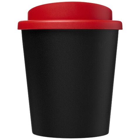 Americano® Espresso Eco 250 ml recycelter Isolierbecher, schwarz, rot bedrucken, Art.-Nr. 21045401 Americano® Espresso Eco 250 ml recycelter Isolierbecher, schwarz, rot bedrucken, Art.-Nr. 21045401