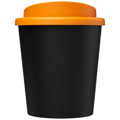 Americano® Espresso Eco 250 ml recycelter Isolierbecher, schwarz, orange bedrucken, Art.-Nr. 21045402 Americano® Espresso Eco 250 ml recycelter Isolierbecher, schwarz, orange bedrucken, Art.-Nr. 21045402