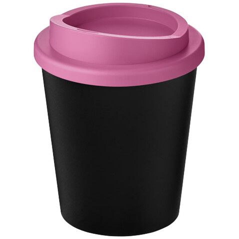 Americano® Espresso Eco 250 ml recycelter Isolierbecher, schwarz, magenta bedrucken, Art.-Nr. 21045410