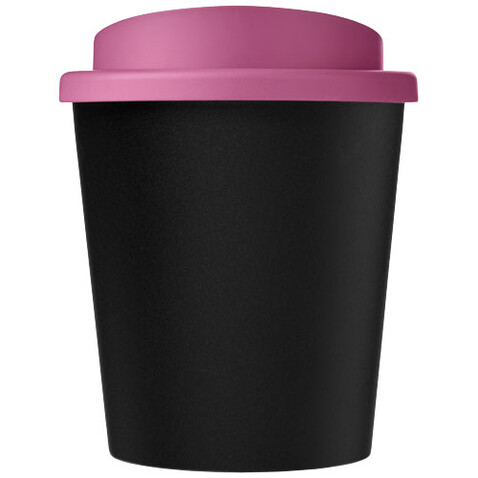 Americano® Espresso Eco 250 ml recycelter Isolierbecher, schwarz, magenta bedrucken, Art.-Nr. 21045410