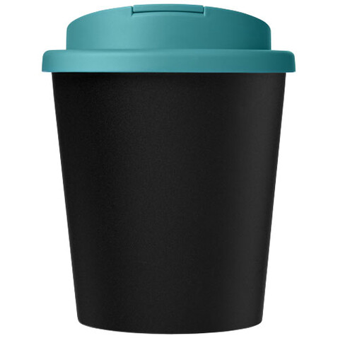 Americano® Espresso Eco 250 ml recycelter Isolierbecher mit auslaufsicherem Deckel, schwarz, aquablau bedrucken, Art.-Nr. 21045508 Americano® Espresso Eco 250 ml recycelter Isolierbecher mit auslaufsicherem Deckel, schwarz, aquablau bedrucken, Art.-Nr. 21045508